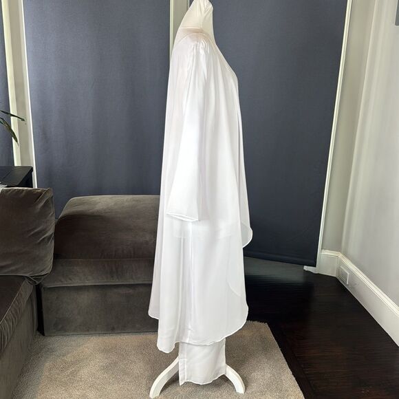 Women’s White 3 Piece Formal Pant Suit Set Size 16 NEW - Picture 4 of 14